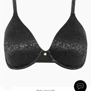 Le Mystere black Safari Smoother bra underwire 32D like new